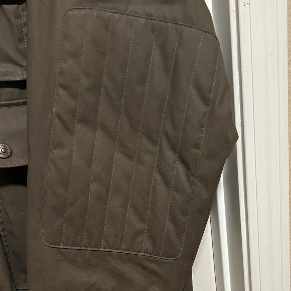 Tommy Hilfiger Men's Brown/Olive Green Military Jacket - Picture 5 of 6